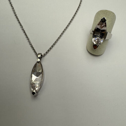 Anhänger Zirkone im Farbverlauf Roségold 585 DM ca. 25mm