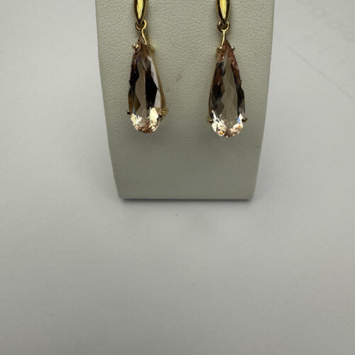 Morganitohrstecker Roségold 585