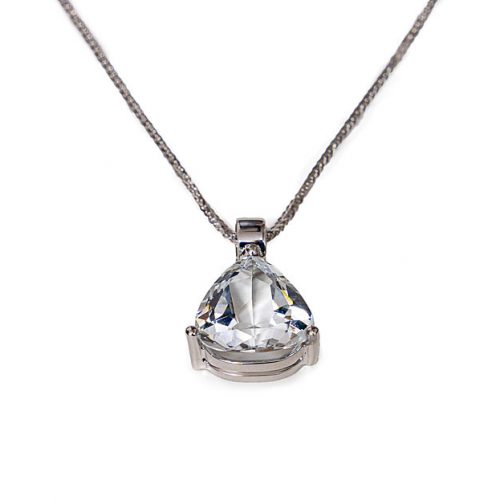 Edeltopas Anhänger Weißgold