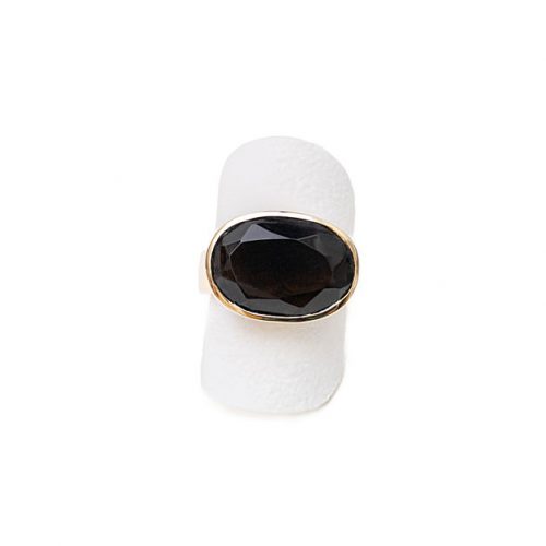 Rauchquarz Ring Rosegold