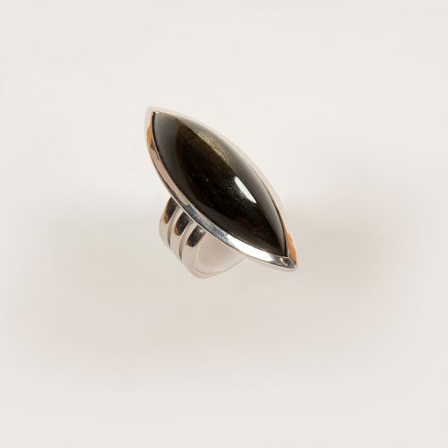 Ring mit Obsidian